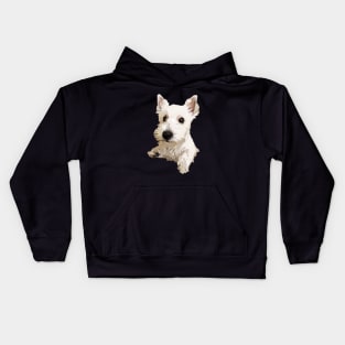 West Highland Terrier Puppy Dog Kids Hoodie